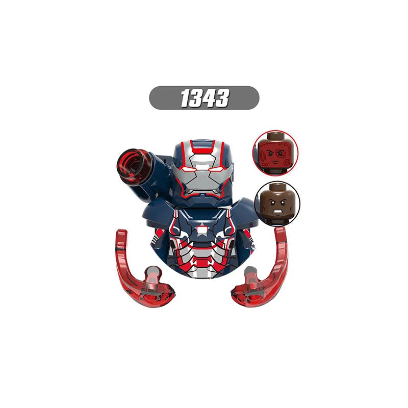 Marvel Iron Man, Spider-Man Building Blocks Mini Brick Toy