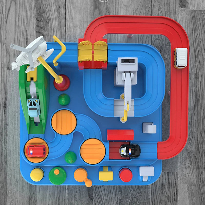 Racing Rail Car for Children Adventure Game Mechanical Interactive Train