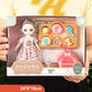 Toys BJD Doll for Girls Gifts Princess Bag Pet Shop Bicycle Joint Movable Full Set