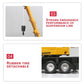 Construction Engineering CRANE Model Remote Control Alloy Transporter