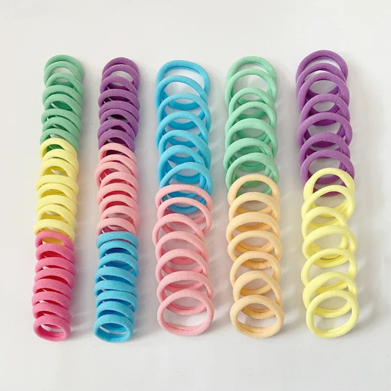 Children's Elastic Band Hair Clip Combination Set, Baby Hair Circle, Girl's Edge Clip Hair Accessory, Baby Princess Hair Rope.