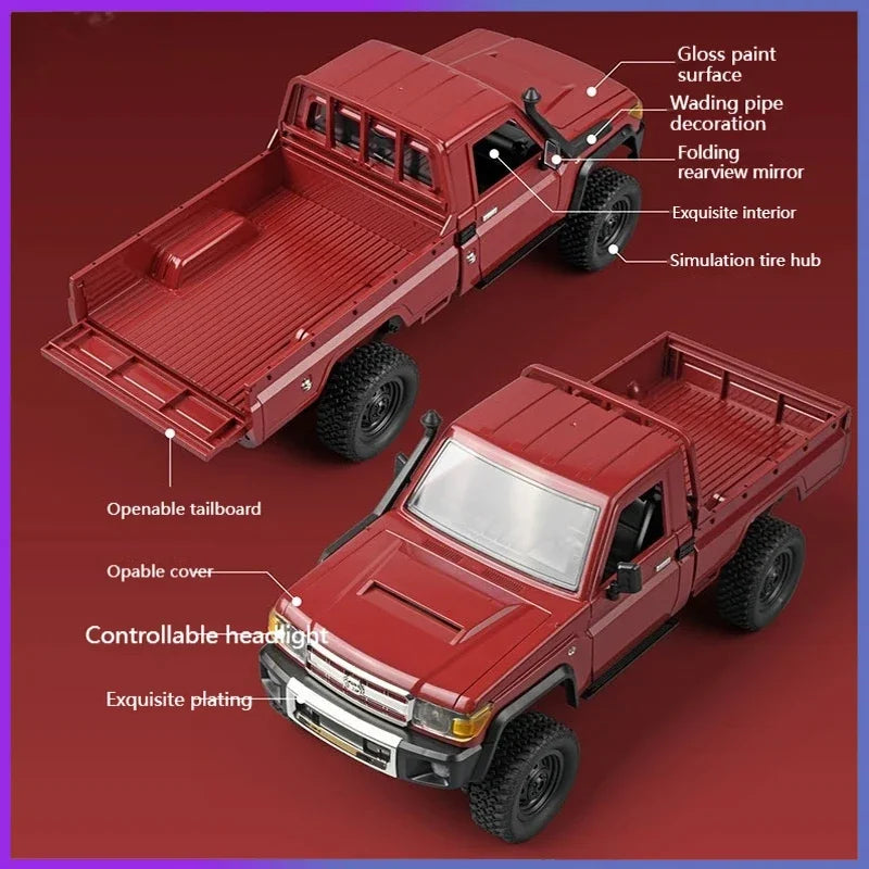 MN82 1:12 Retro with LED Lights, Full Scale Analog LC79, Four-wheel RC Car