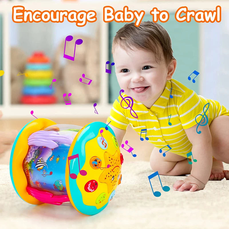 Baby Toys 1-3 Years Babies Ocean Light Rotary Projector Musical Toys Montessori Early Educational Sensory Toys