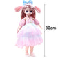 30CM Movable Joint Doll Girl Dress Up DIY Toys Cute Safety Baby Doll Babies