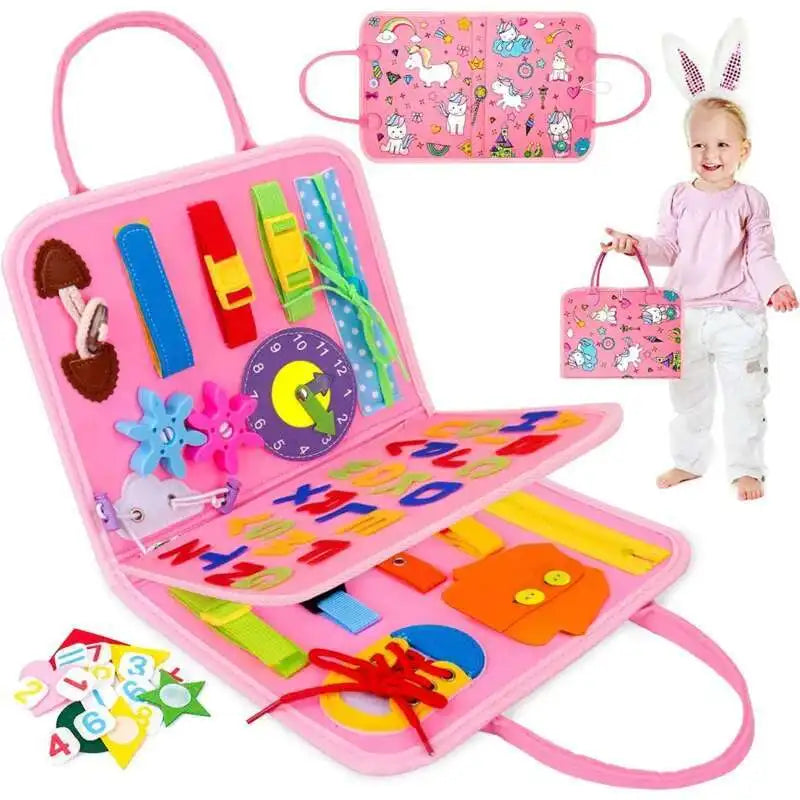 Toddler Busy Board Toddler Travel Toys Montessori Educational Toys