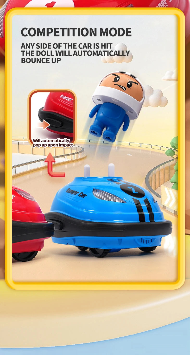 Car Pop-up Doll Crash Bounce Ejection Light Children's Remote Control Toys