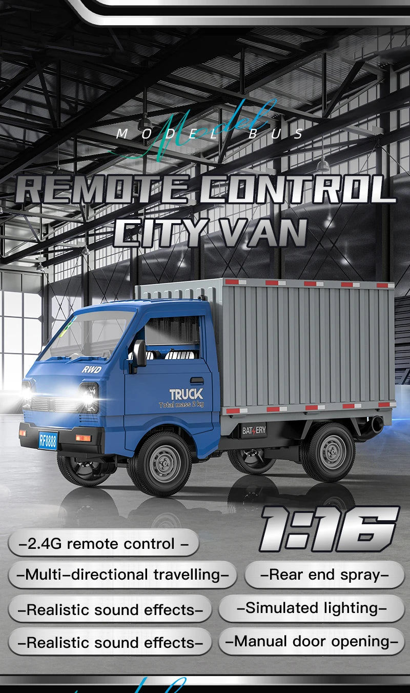 1:16 2.4GHZ RC Car Simulation Climbing Truck With Spray and LED Lights