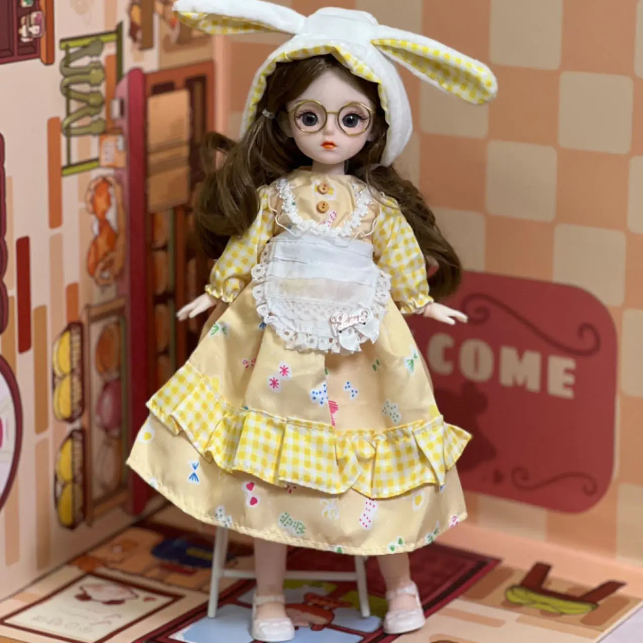 30cm Doll 6-point BJD Dress Doll Little Princess Lolita Girl Toy Doll Multi Joint