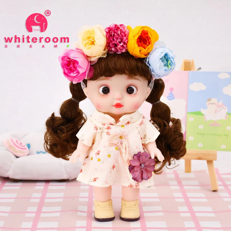 Dolls Toys Girl Doll Big Head Cute Baby Festival Gift Reborn Kids Dolls For Girls 25cm