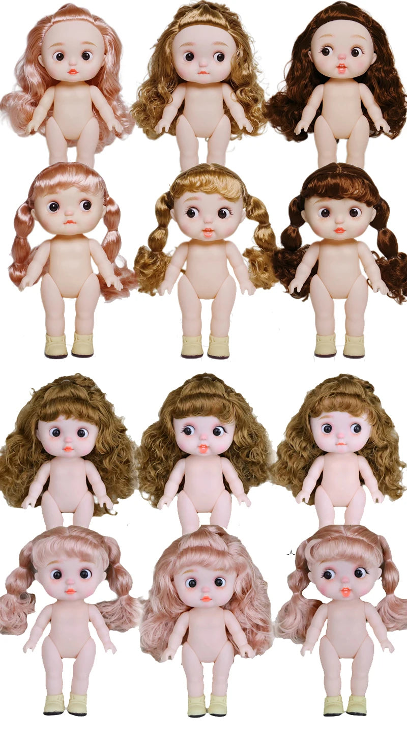 Dolls Toys Girl Doll Big Head Cute Baby Festival Gift Reborn Kids Dolls For Girls 25cm