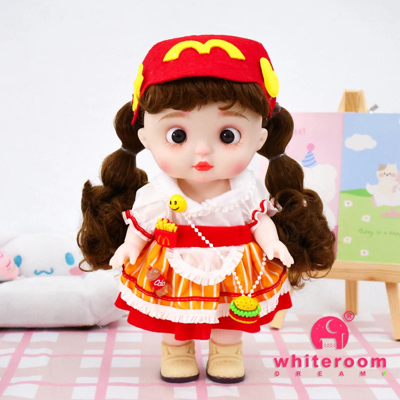 Dolls Toys Girl Doll Big Head Cute Baby Festival Gift Reborn Kids Dolls For Girls 25cm