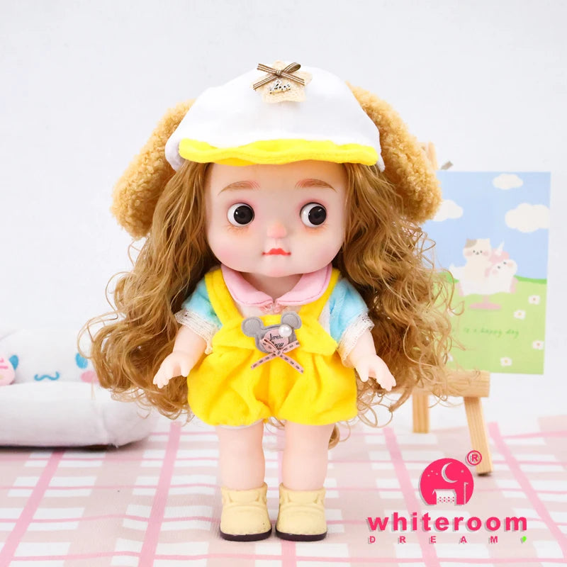 Dolls Toys Girl Doll Big Head Cute Baby Festival Gift Reborn Kids Dolls For Girls 25cm