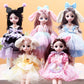 30CM Movable Joint Doll Girl Dress Up DIY Toys Cute Safety Baby Doll Babies