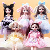 30CM Movable Joint Doll Girl Dress Up DIY Toys Cute Safety Baby Doll Babies