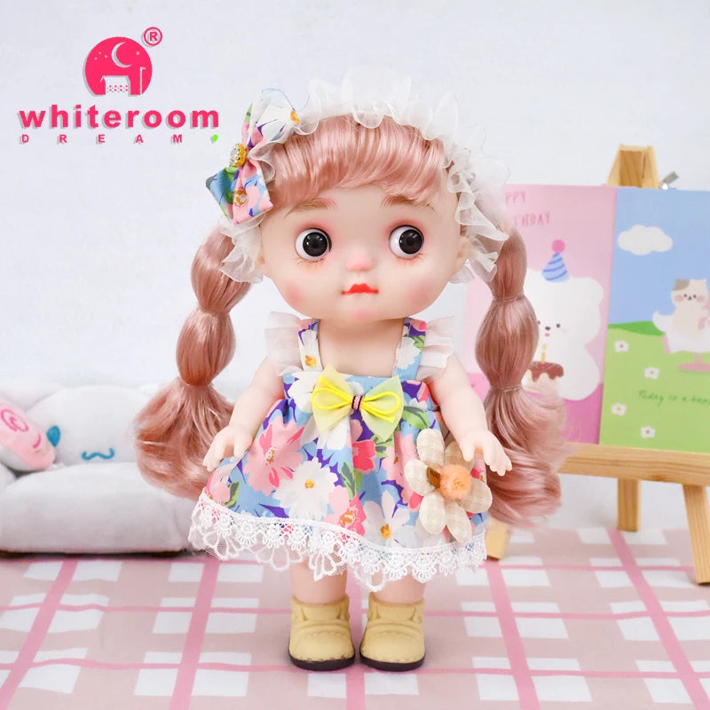 Dolls Toys Girl Doll Big Head Cute Baby Festival Gift Reborn Kids Dolls For Girls 25cm