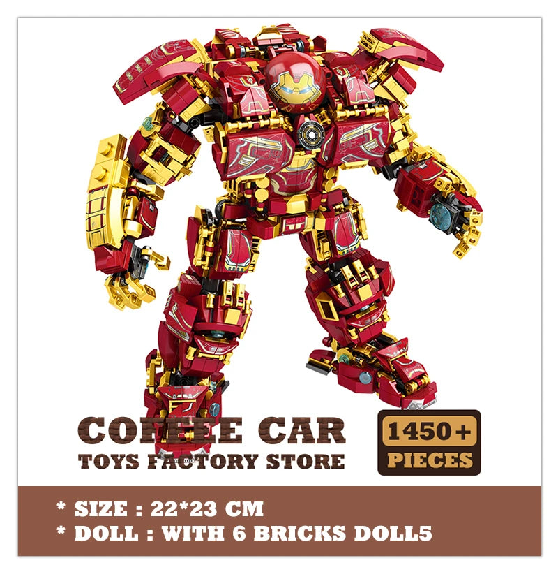 Superheroes Building Blocks Movie Hero Model Armor Iron Robot Bricks Toys