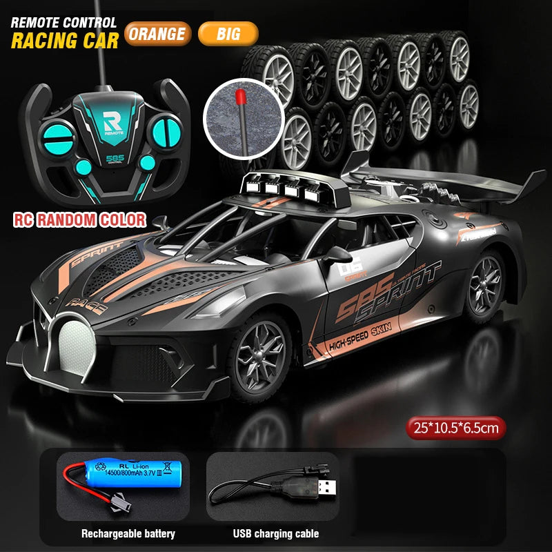 4Ch High-Speed Remote Control Car with Electric Sportscar Vehicle Model