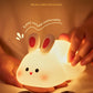 LED Night Lights Cute Sheep Panda Rabbit Silicone Lamp USB Rechargeable Timing Bedside Decor Kids Baby nightlight Birthday Gift