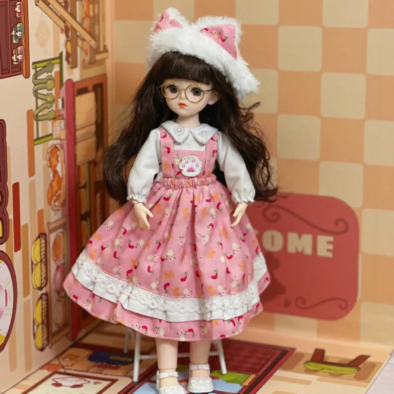 30cm Doll 6-point BJD Dress Doll Little Princess Lolita Girl Toy Doll Multi Joint
