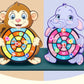Child Montessori Toys for Kids 2 to 4 Years Old Cartoon Animal Dart Board Sticky Ball Family Interactive Educational Toys Baby