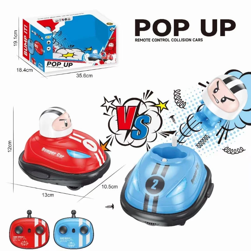 Car Pop-up Doll Crash Bounce Ejection Light Children's Remote Control Toys