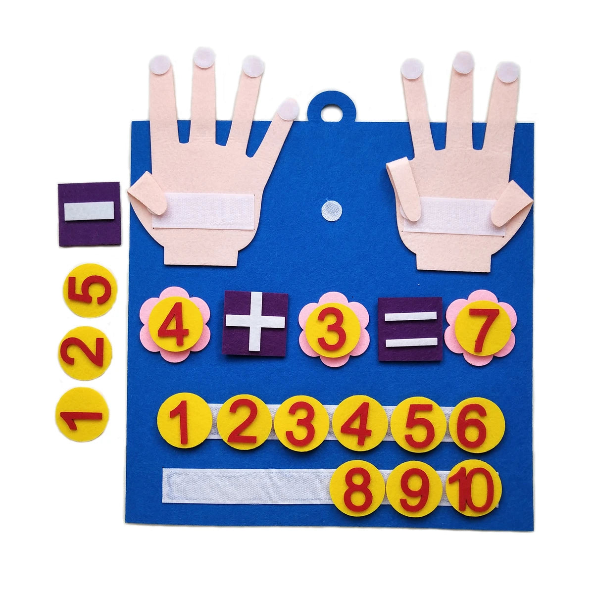 Toddler Montessori Toys Felt Finger Numbers Math Toy Children Counting Early Education