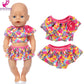 38cm Doll Clothes Pants Elephant Set for 17 Inch Doll Pajama Set Toys Wear