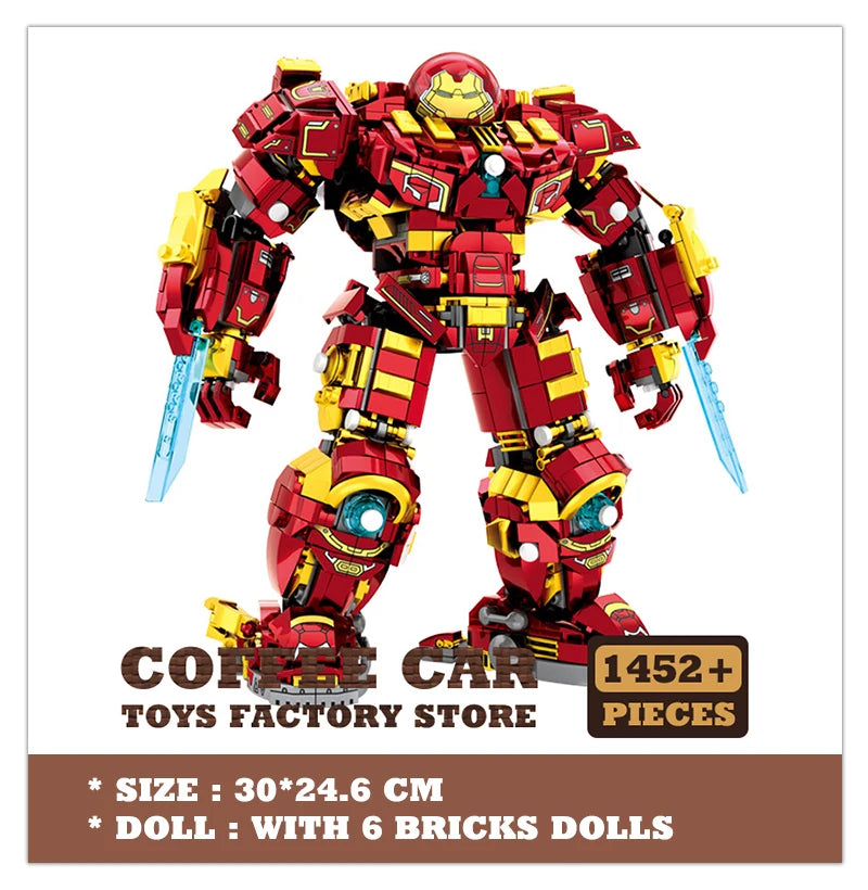 Superheroes Building Blocks Movie Hero Model Armor Iron Robot Bricks Toys