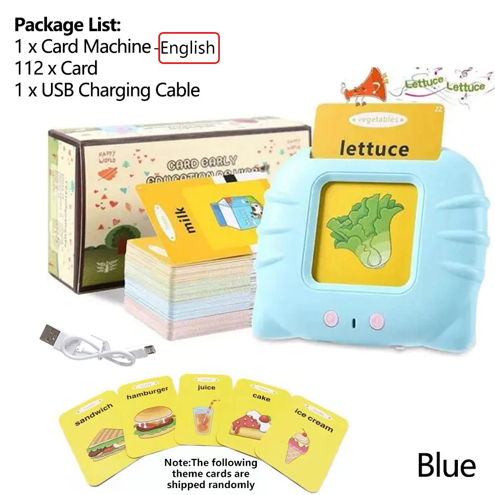 Early Education Flash Card, Talking Flashcards for Kids Preschool English