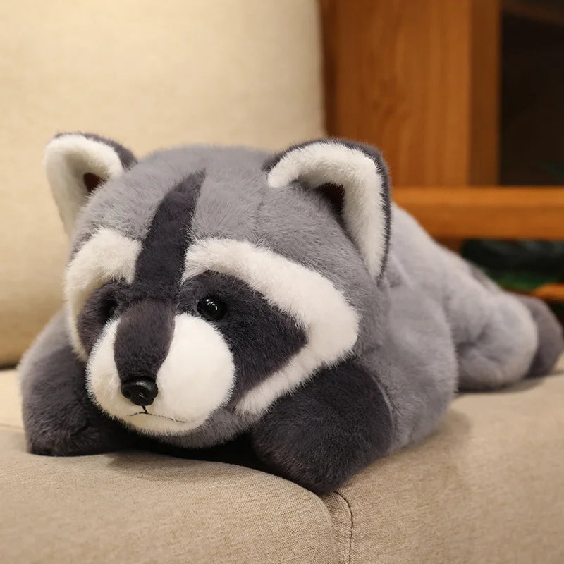 40/55cm Kawaii Raccoon Plush Toy Lovely Raccoon Cute Soft Stuffed Animals