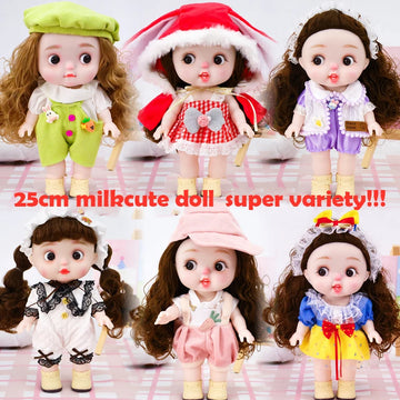 Dolls Toys Girl Doll Big Head Cute Baby Festival Gift Reborn Kids Dolls For Girls 25cm