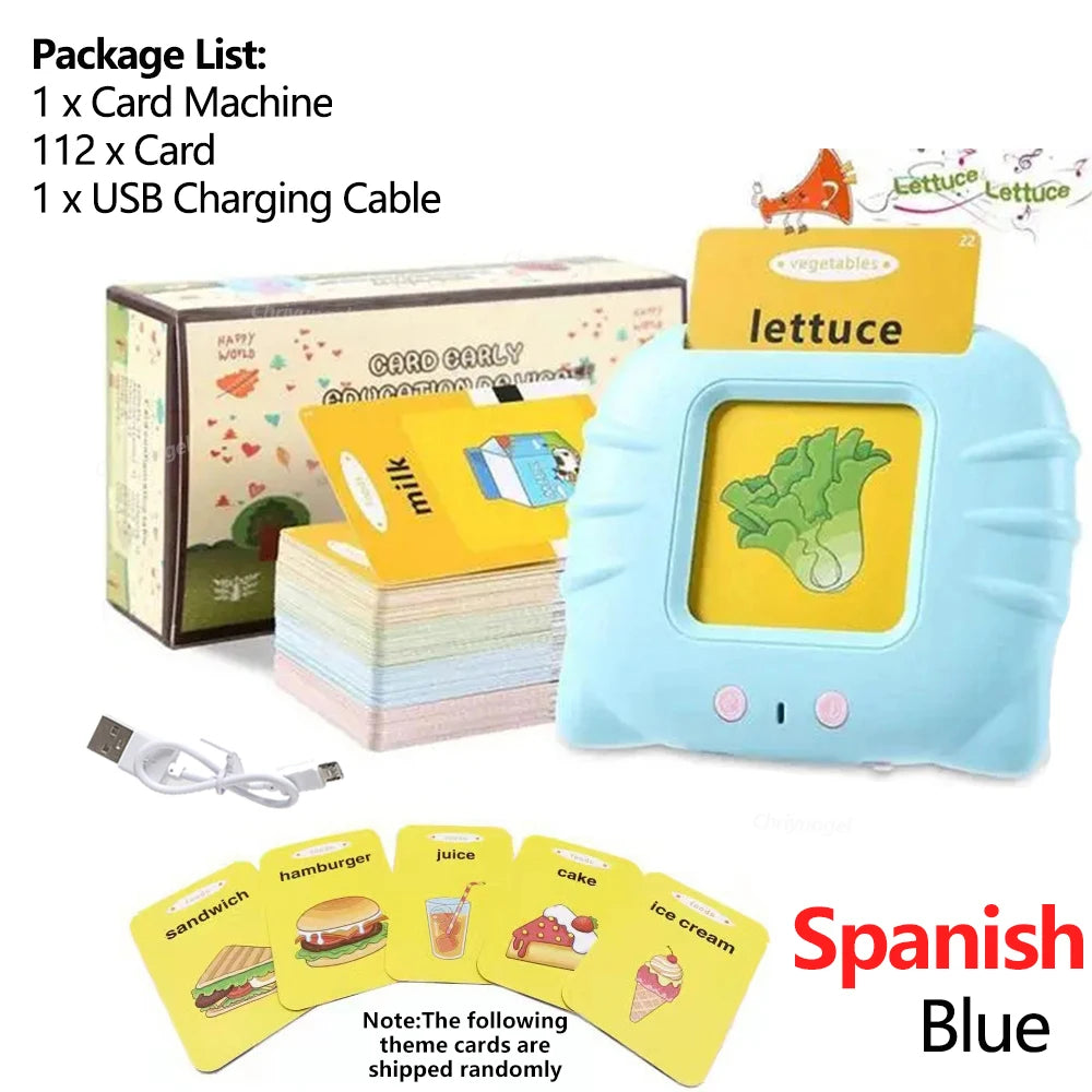 Early Education Flash Card, Talking Flashcards for Kids Preschool English
