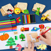 Montessori Kids Drawing Toys Wooden Painting Stencils Template Craft Toys