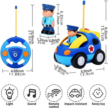 Toddlers Radio Control Toy with Driver Doll RC Race Car
