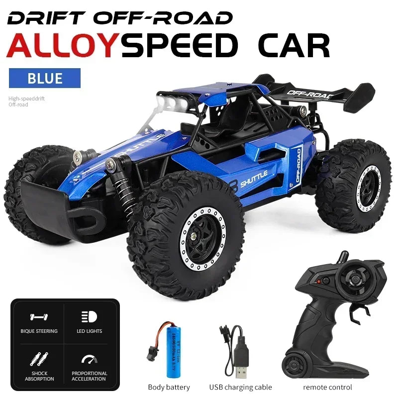 New RC Car 1:16 2.4Gh 20KM/H Model With LED Lights 2WD Off-road Remote Control