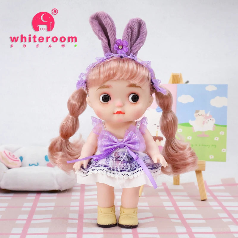 Dolls Toys Girl Doll Big Head Cute Baby Festival Gift Reborn Kids Dolls For Girls 25cm