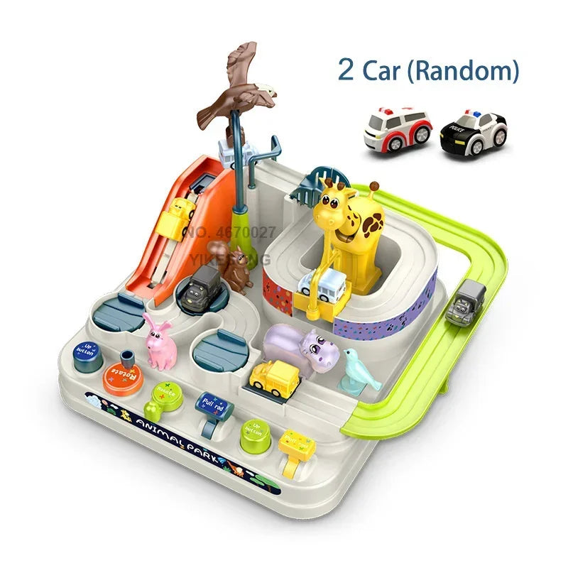 Racing Rail Car for Children Adventure Game Mechanical Interactive Train