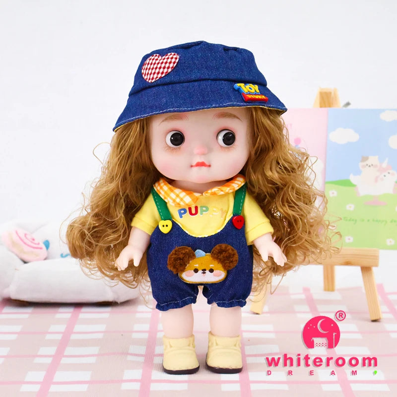 Dolls Toys Girl Doll Big Head Cute Baby Festival Gift Reborn Kids Dolls For Girls 25cm