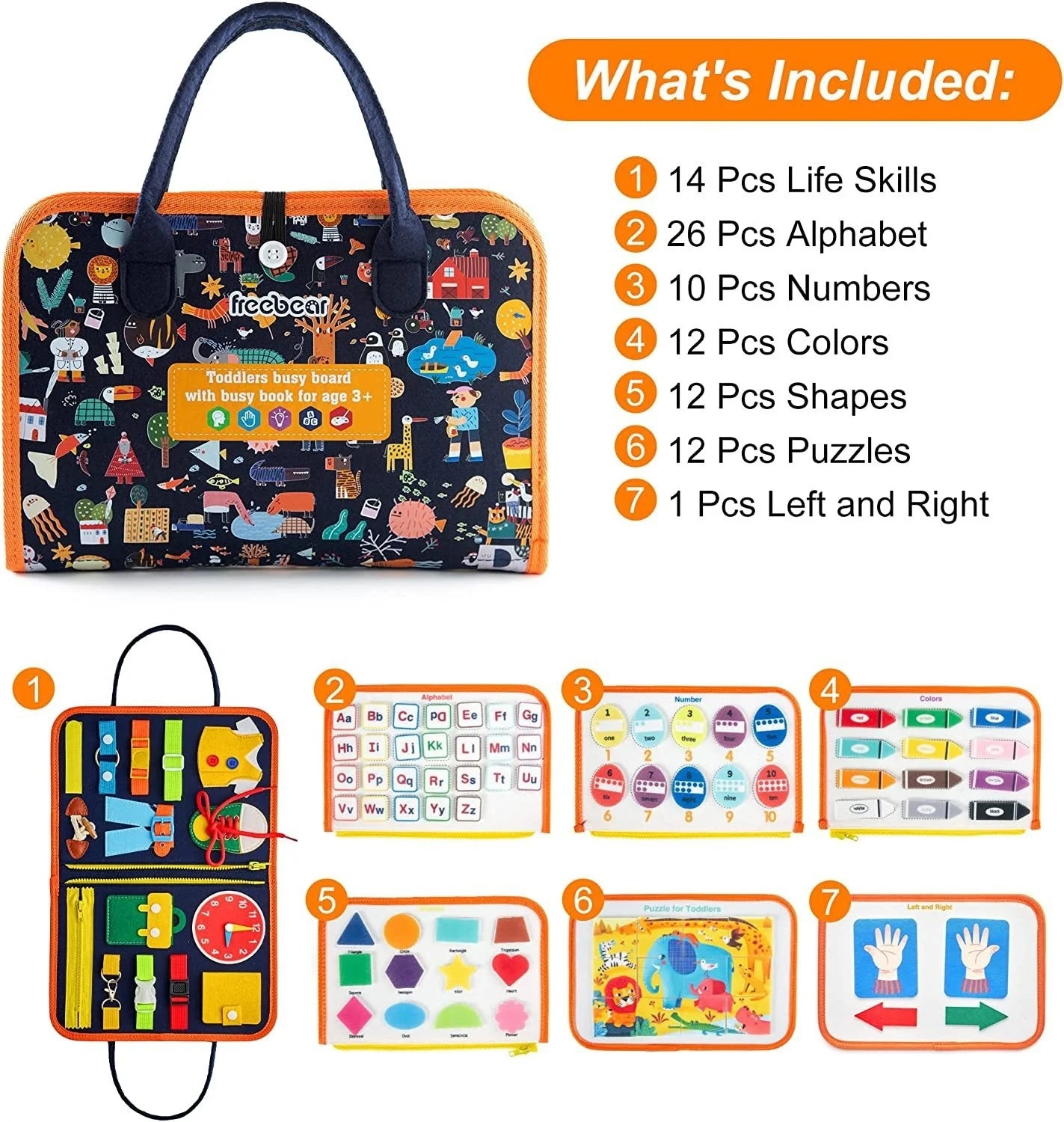 Toddler Busy Board Toddler Travel Toys Montessori Educational Toys