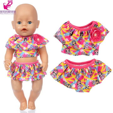 38cm Doll Clothes Pants Elephant Set for 17 Inch Doll Pajama Set Toys Wear