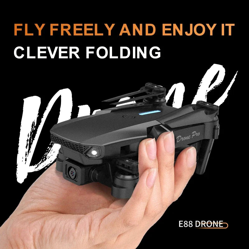 Professional mini remote control drone with E88 4k HD aerial camera