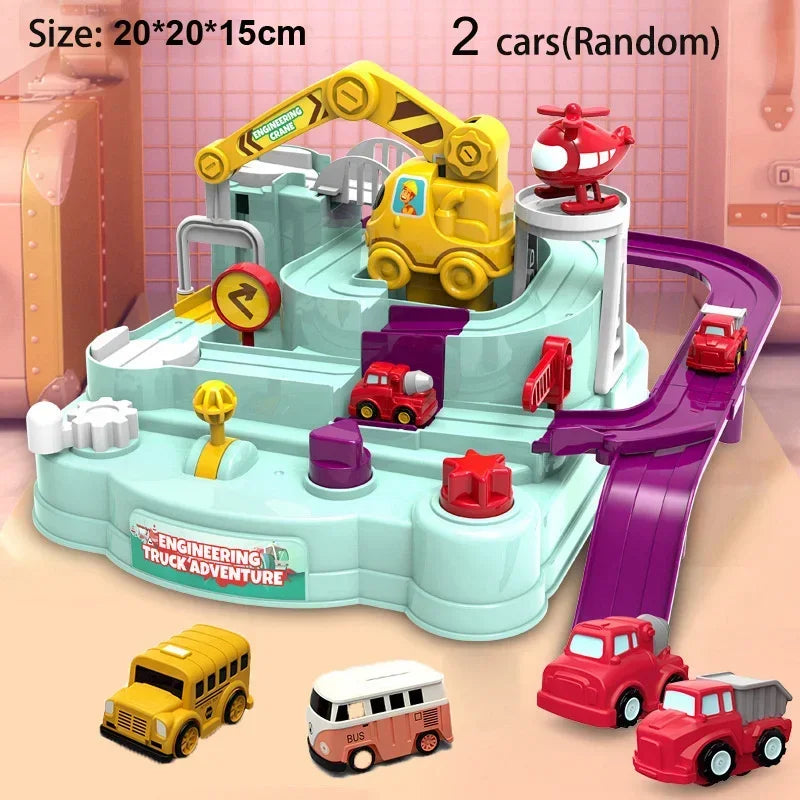 Racing Rail Car for Children Adventure Game Mechanical Interactive Train