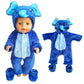 38cm Doll Clothes Pants Elephant Set for 17 Inch Doll Pajama Set Toys Wear