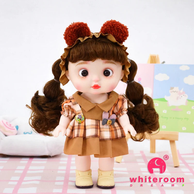 Dolls Toys Girl Doll Big Head Cute Baby Festival Gift Reborn Kids Dolls For Girls 25cm