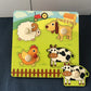 Children Hand Scratch Board Game, 3D Puzzle Early Education Matching Board Game