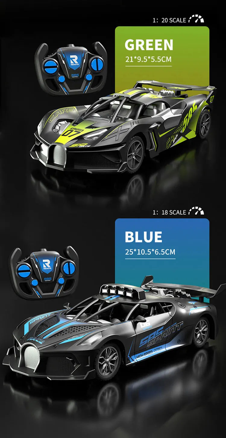 4Ch High-Speed Remote Control Car with Electric Sportscar Vehicle Model