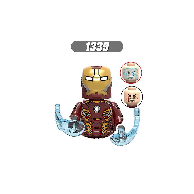 Marvel Iron Man, Spider-Man Building Blocks Mini Brick Toy
