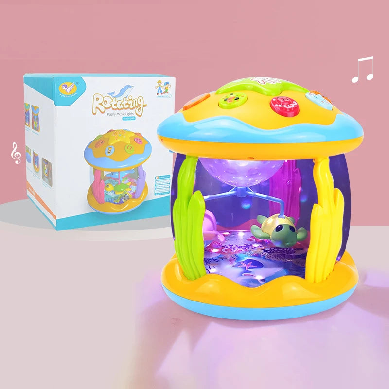 Baby Toys 1-3 Years Babies Ocean Light Rotary Projector Musical Toys Montessori Early Educational Sensory Toys