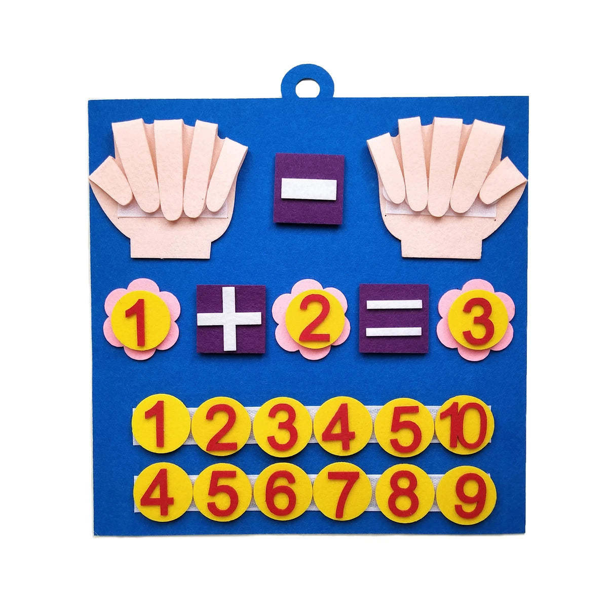 Toddler Montessori Toys Felt Finger Numbers Math Toy Children Counting Early Education