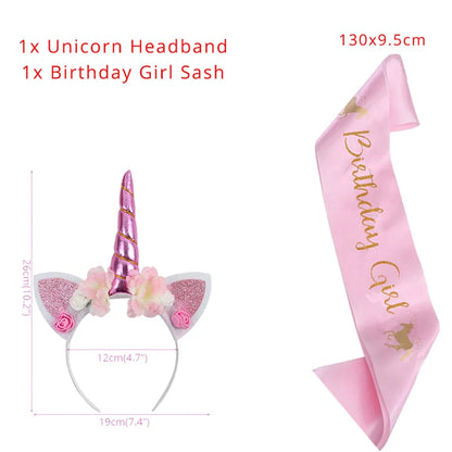 Unicorn Plate Napkin Cups Unicorn Party Supplies Balloons Kids Birthday Party Decoration Baby Shower Girl Kid Birthday Supplies